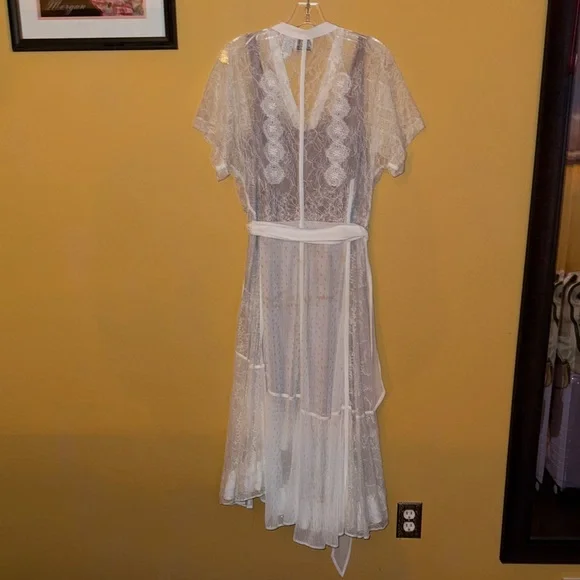 Byron Lars White Lace Dress 10 - Picture 9 of 13